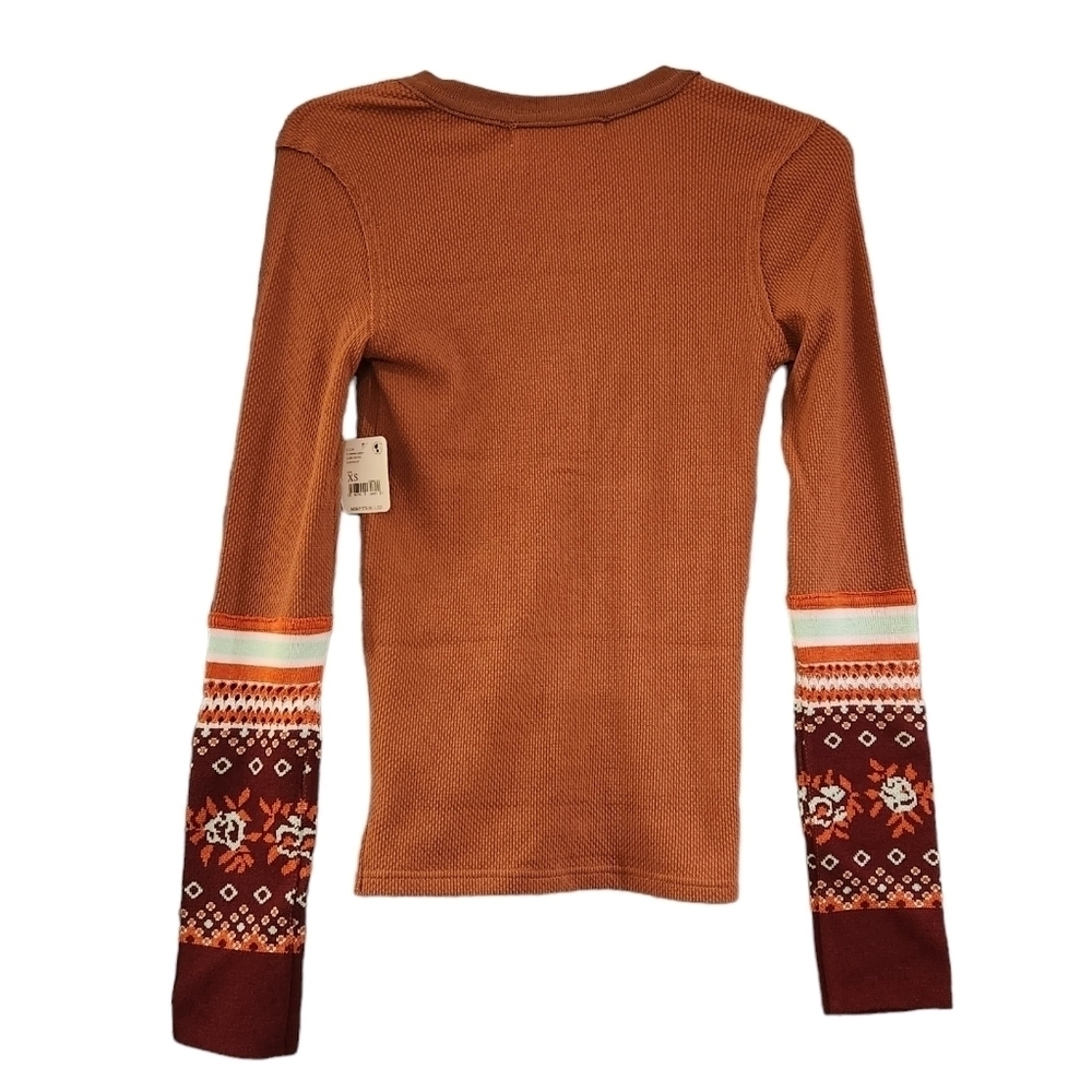 Revolve free People We The Free NWT Mikah Layering Thermal Long Sleeve Size XS - Picture 6 of 9